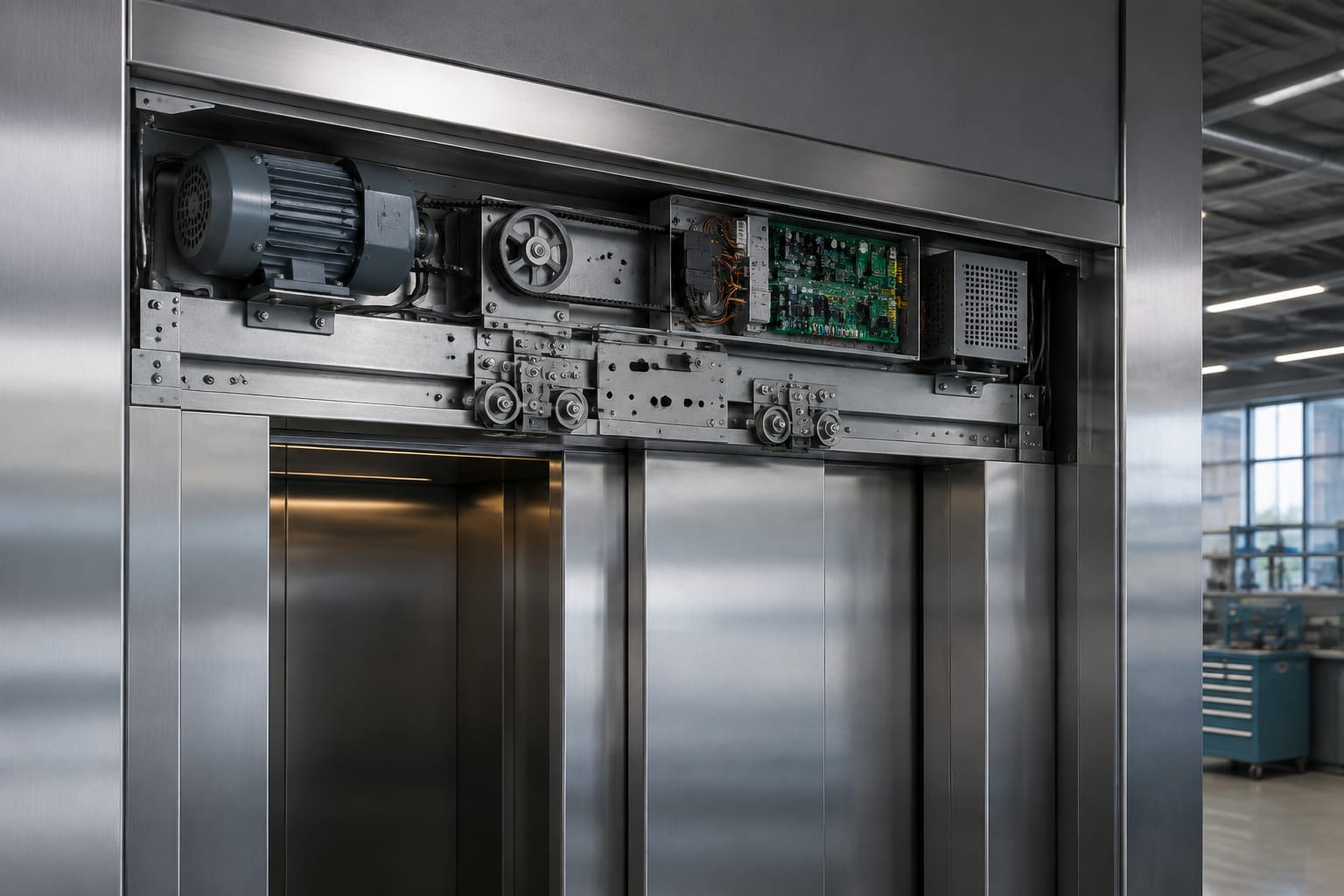 Door drive ascensore: motori, schede e messa a punto