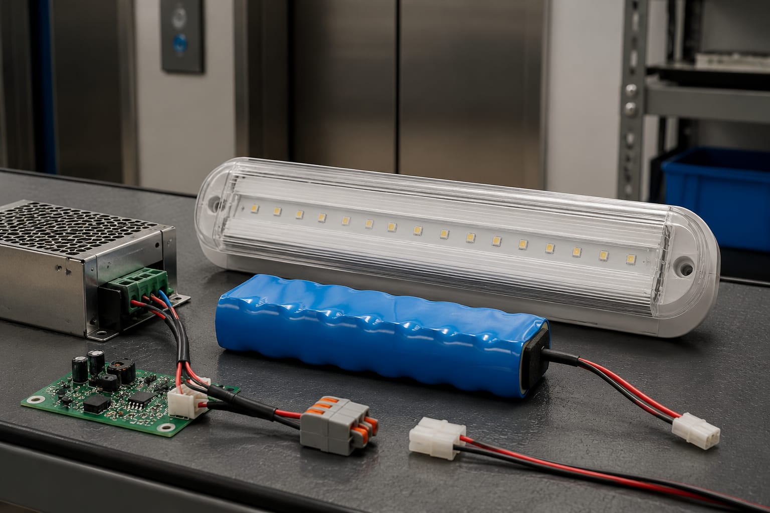 Luce di emergenza ascensore: test, batterie e riparazione