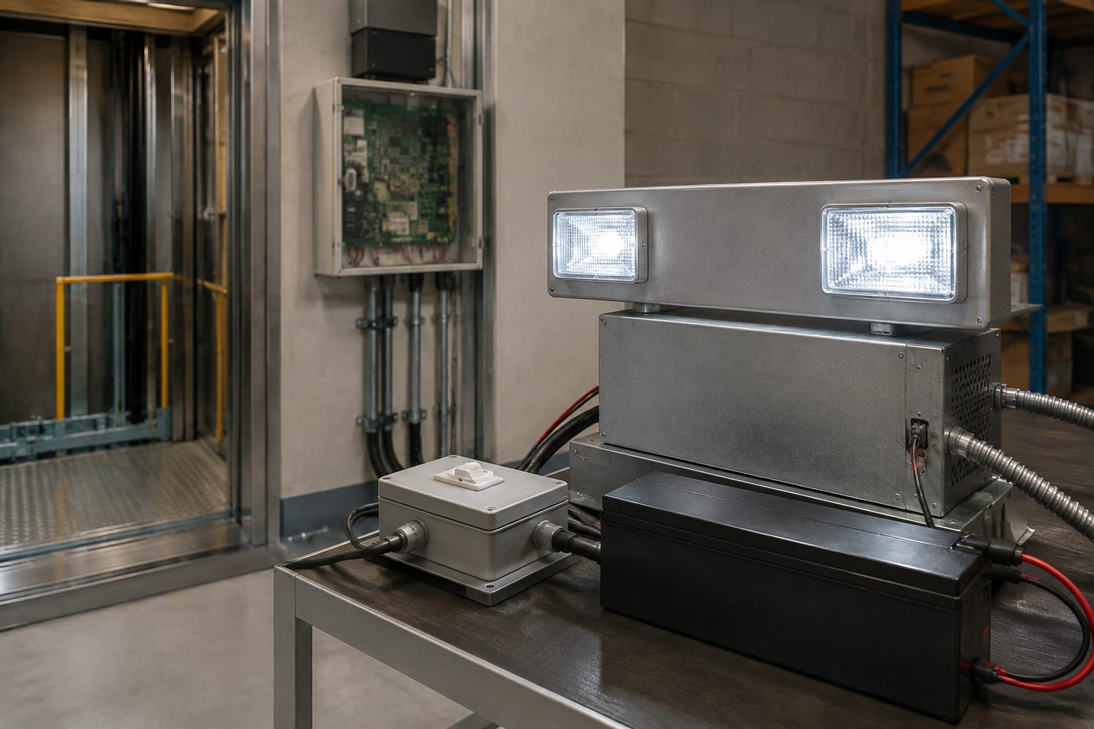 Luce di emergenza ascensore: test, batterie e riparazione