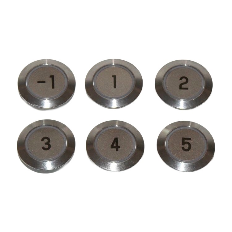Pulsante 4 pin foro aperto 27MM luce verde parti ascensore OTIS accessori