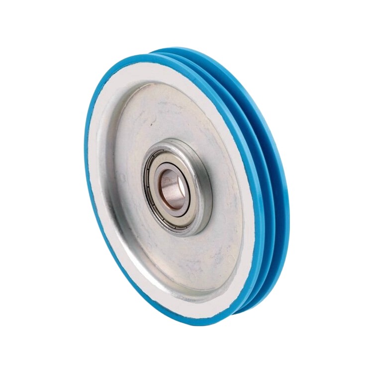 Ruota sospensione porta doppia scanalatura 140x20x6204 parti ascensore accessori