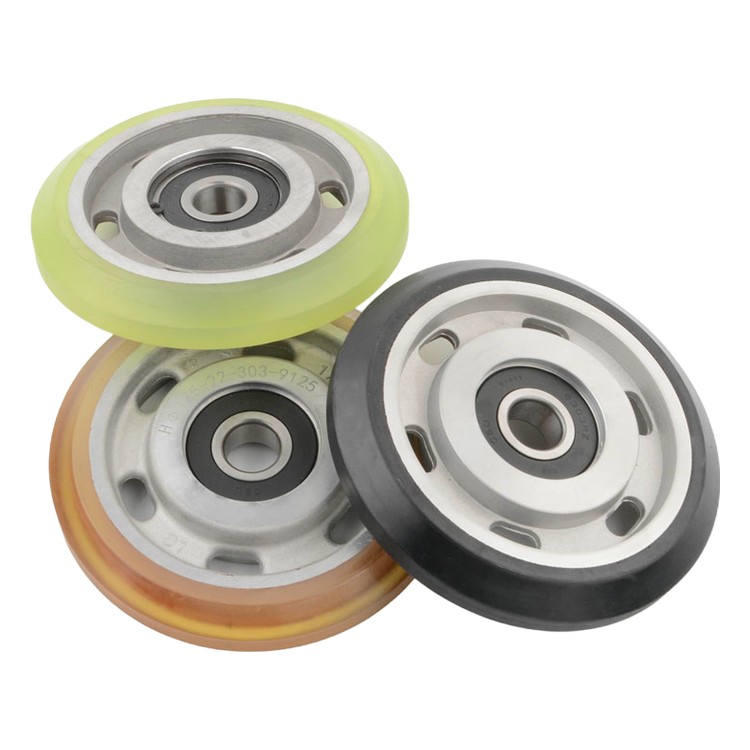 Ruota pattino di guida a rullo 125x22x6303 accessori e ricambi per ascensori