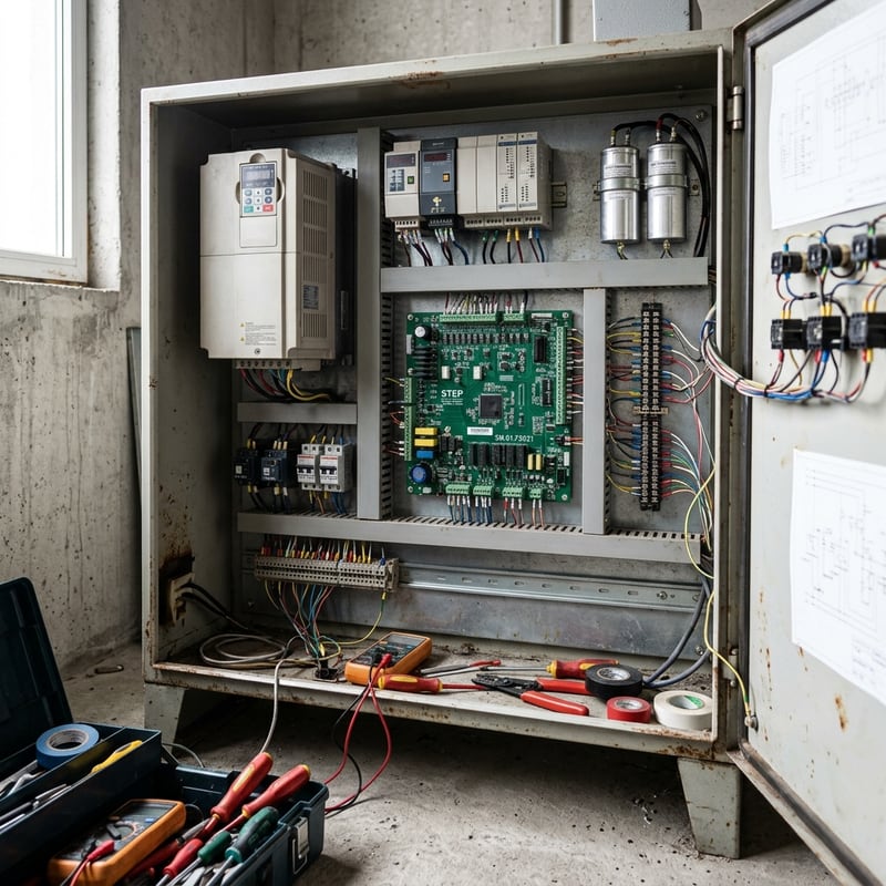 Installazione della scheda di controllo STEP SM.01.F5021